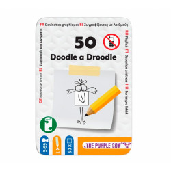 50 Garabatos Doodle a Droodle - juego de viaje en lata