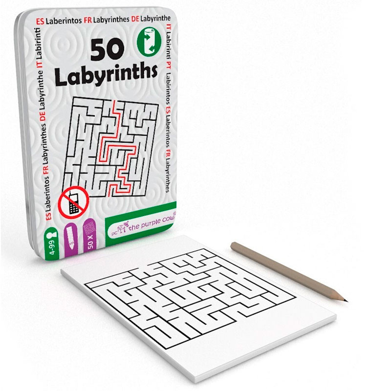 50 Laberintos - juego de viaje en lata