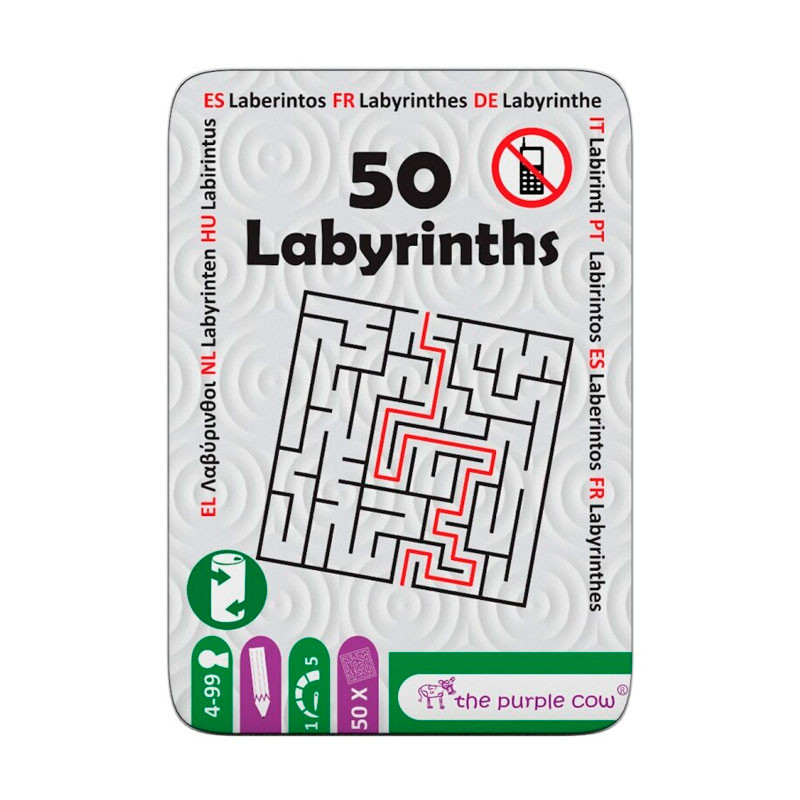 50 Laberintos - juego de viaje en lata