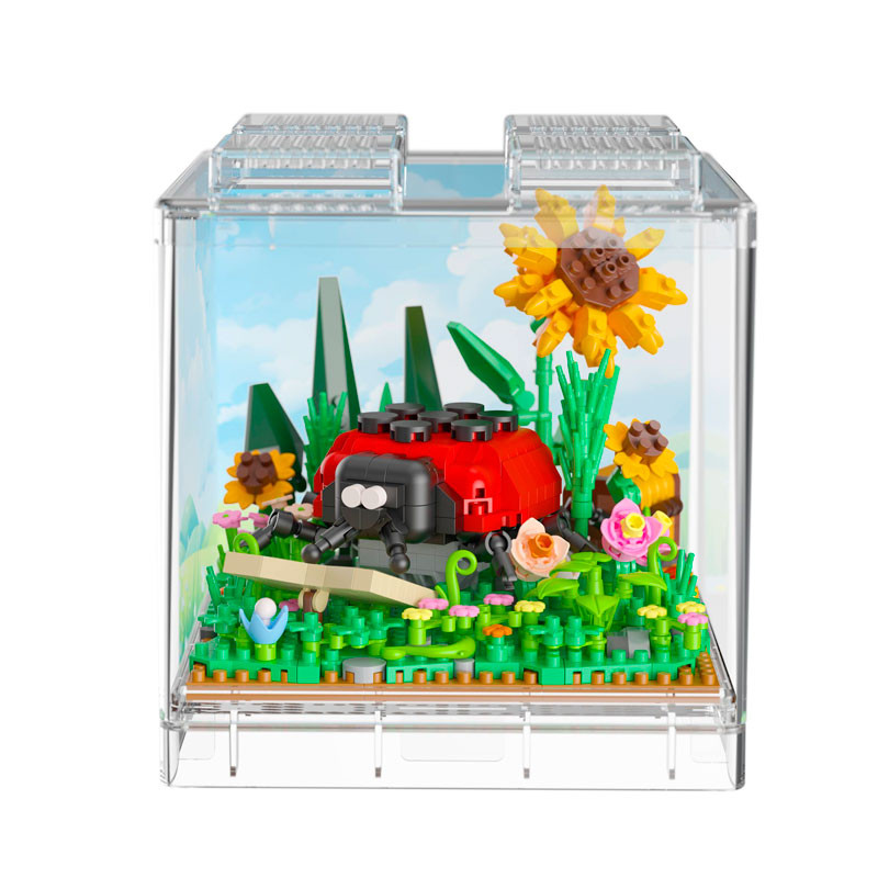 KOCO Bricks Insecte i Planta: Marieta - Set de construcció Pocket Garden