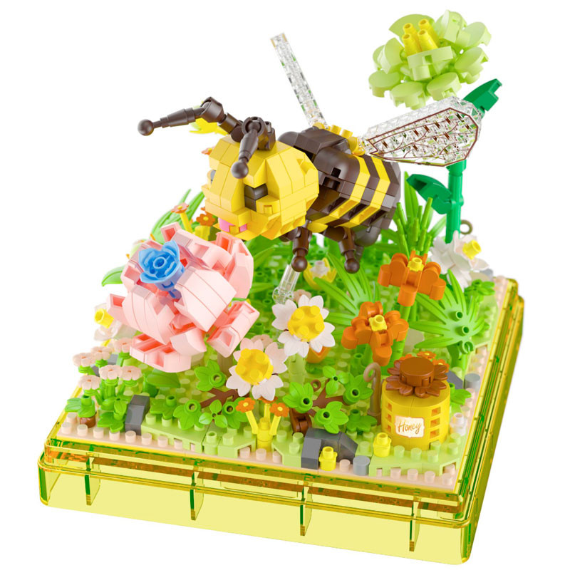 KOCO Bricks Insecte i Planta: Abella - Set de construcció Pocket Garden