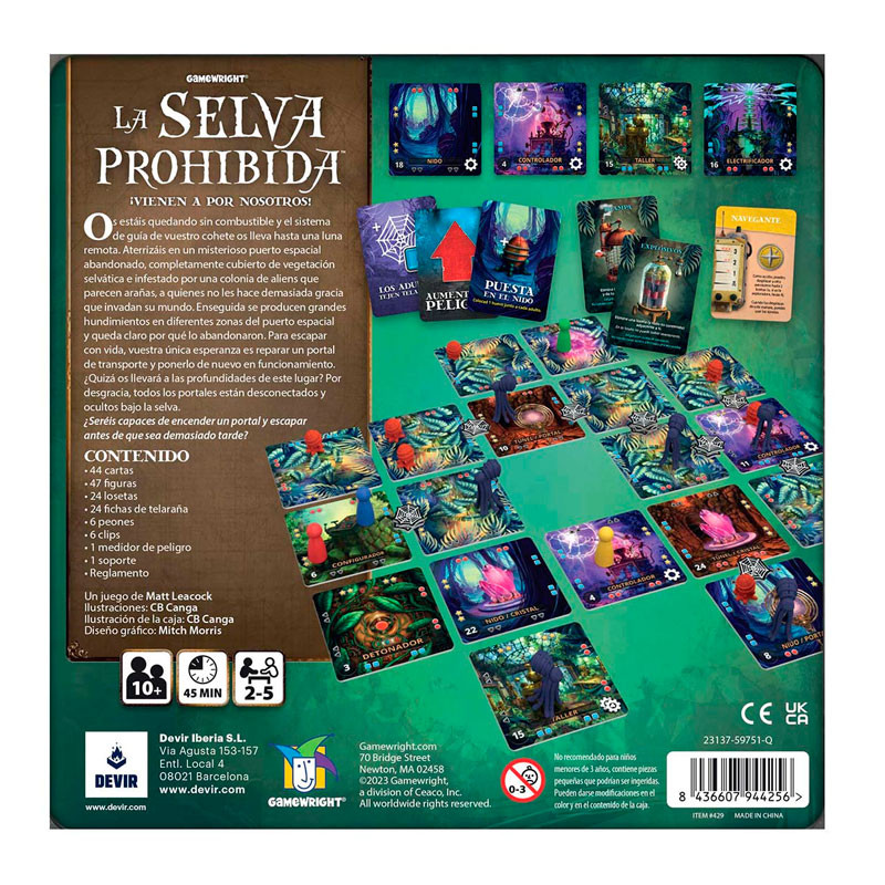 La Selva Prohibida (español) - juego cooperativo para 2-4 jugadores