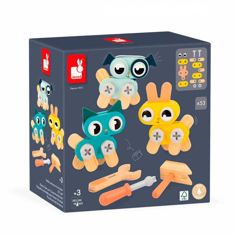 Set de Bricolaje Brico'Kids Pequeños Animales - 53 piezas