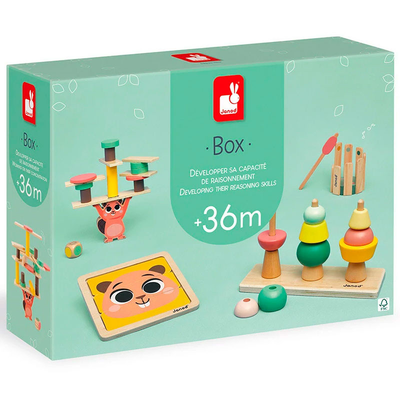 Janod Box - Set de jocs de fusta