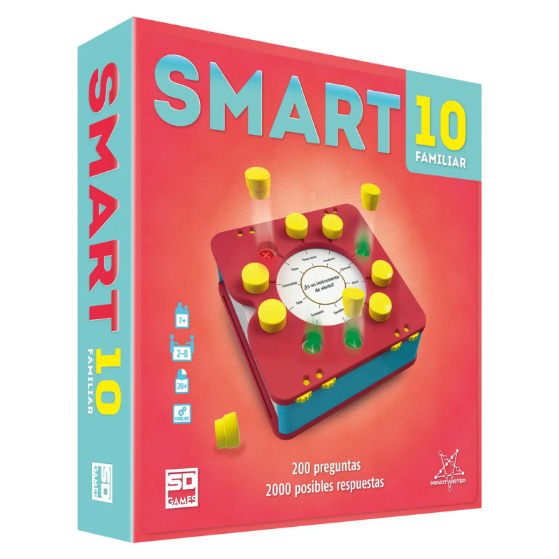 SMART 10 FAMILIAR - joc de cultura general amb preguntes i respostes per a 2-8 jugadors