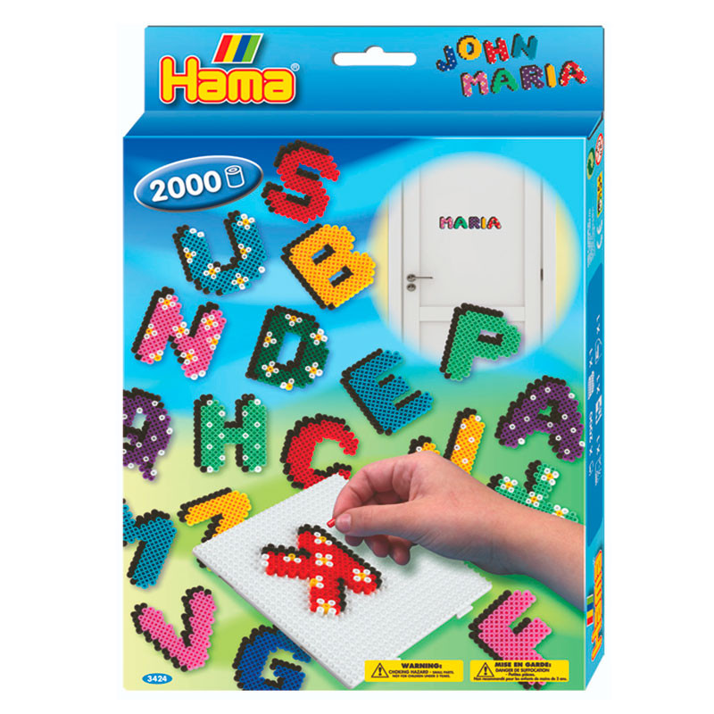 Caja regalo Letras - 2000 perlas Hama MIDI 3424