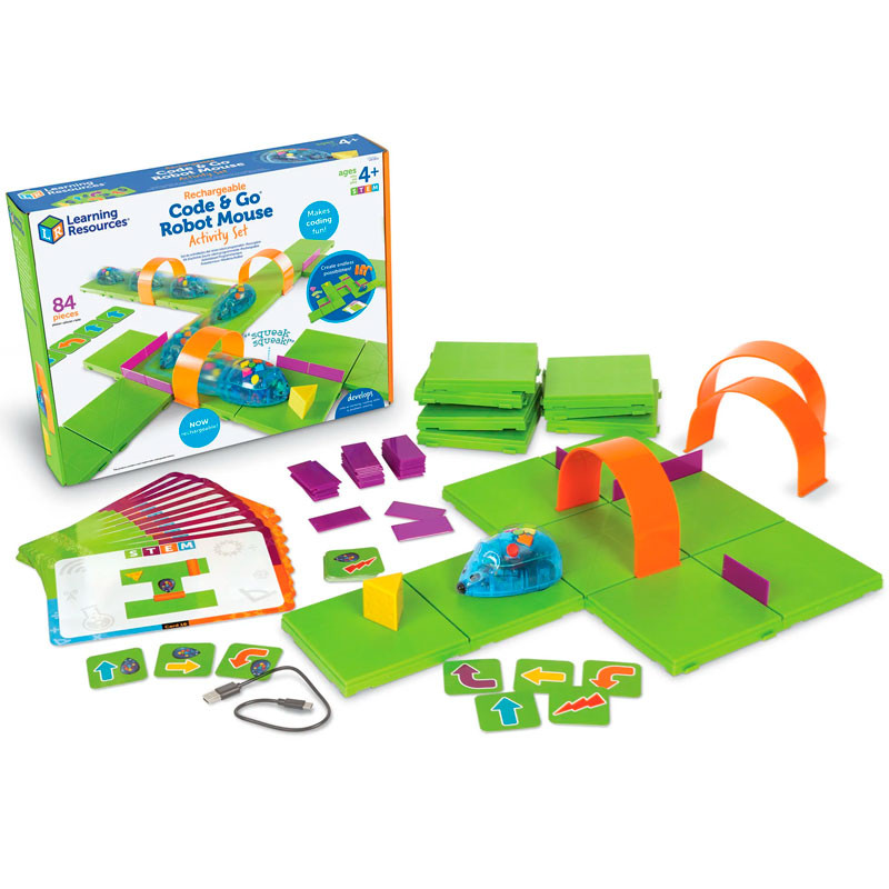 Code & Go® Robot Mouse Activity Set - juego educativo de codificación recargable