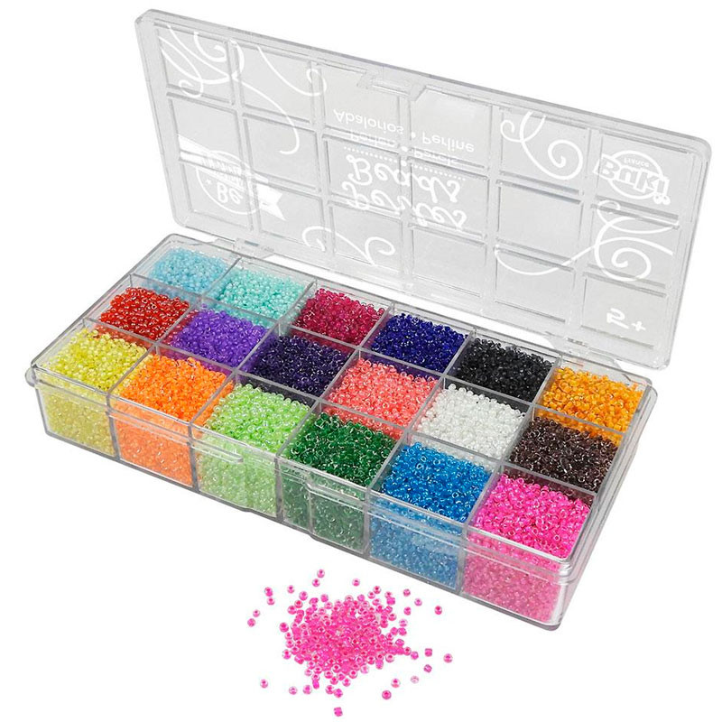 Set Abalorios mini Be Teens - 18 colores transparentes