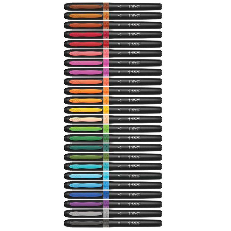 Retoladors bic intensity 24 colors