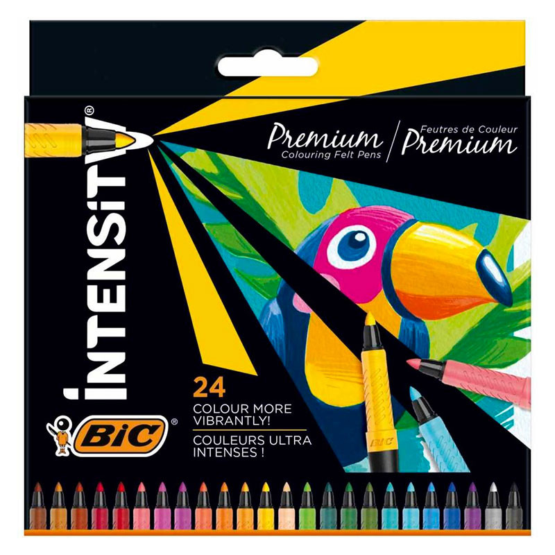 Retoladors bic intensity 24 colors