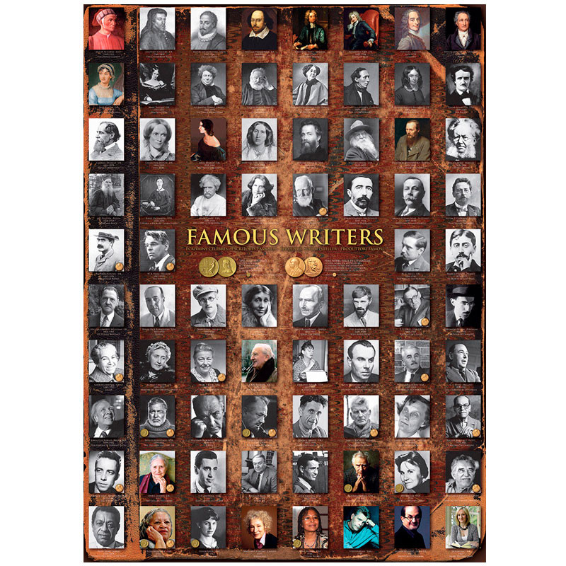Puzle Eurographics 1000 peces - Escriptors i Escriptores Famoses