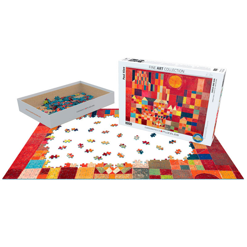 Puzzle Eurographics 1000 piezas - Castillo y Sol de Paul Klee