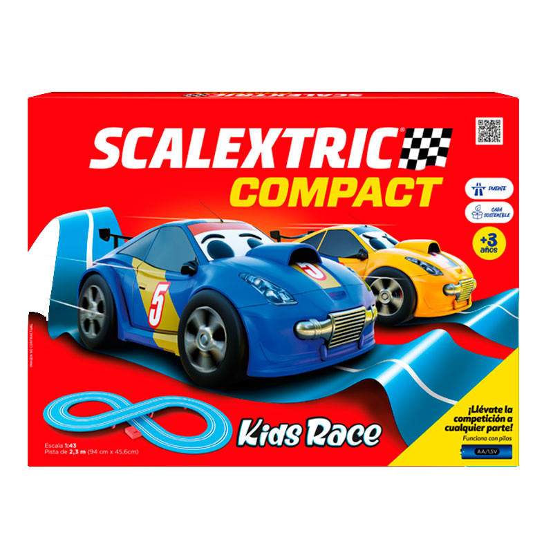 Kids Race: El meu Primer Scalextric Compact - Circuit Portàtil a escala 1.43