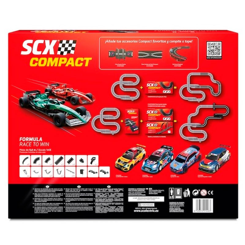 Scalextric Compact Fórmula Race to Win - Circuit Carreres de Cotxes a escala 1.43