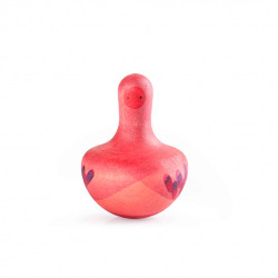 Chill Pink Bird - Figura de madera en forma de pájaro