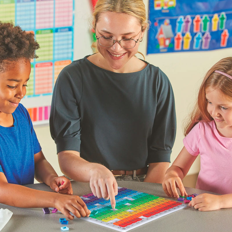 Rainbow Multiplication Board - Tablero de multiplicar Arco Iris