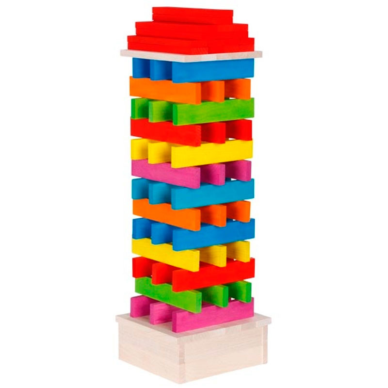Juego de construcción con paquitas de madera - Goki Evolution