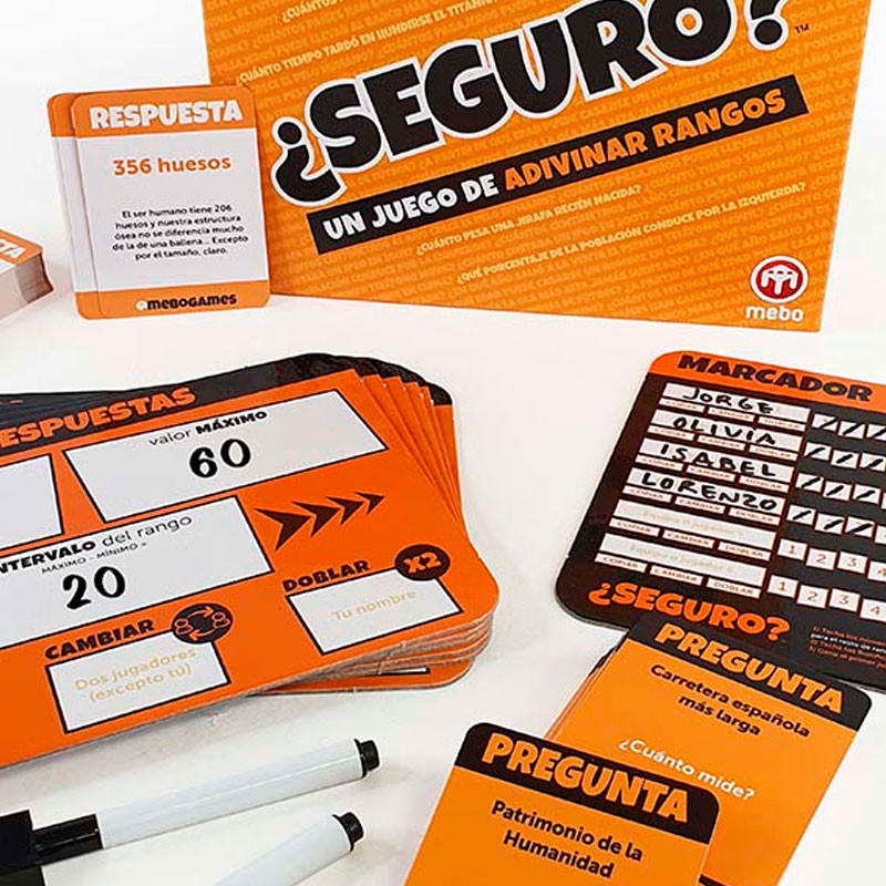 ¿SEGURO? - Juego de Mesa de Adivinar Rangos para 2-30 jugadores