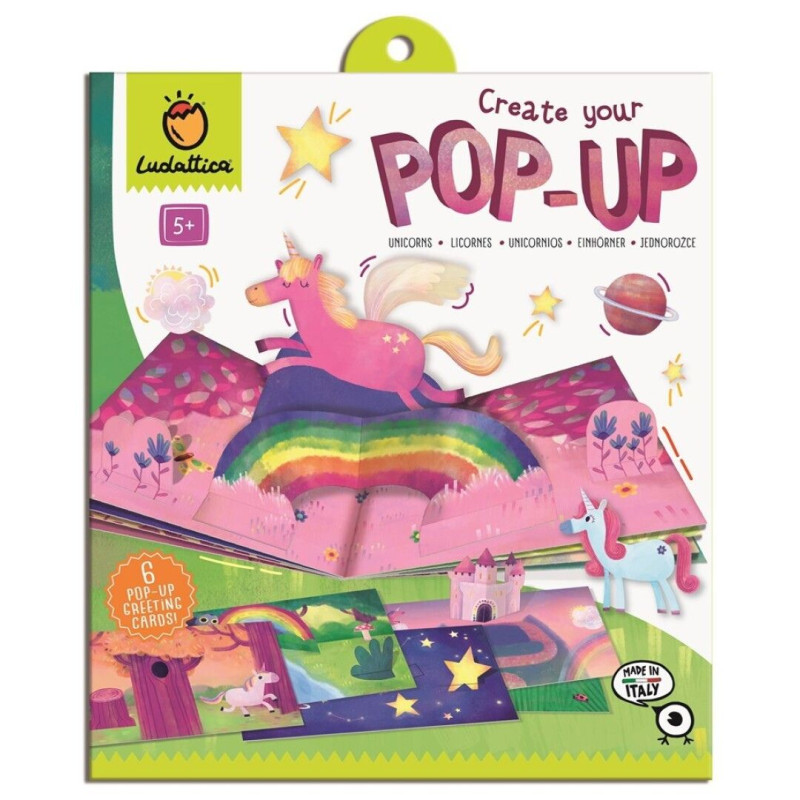 Crea tu Pop-up – Unicornios mágicos en 3D