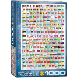 Puzzle banderas del mundo 1000 piezas