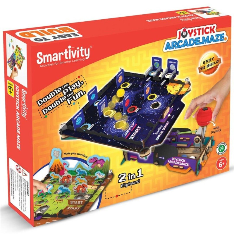 joystick arcade maze madera