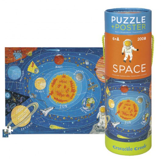 Puzzle y póster Espacio - 200 pzas.