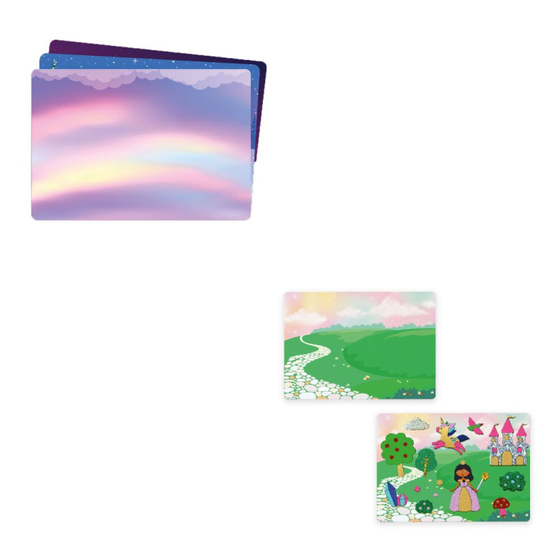 Foil Fun Unicorns i Princeses amb paper foil i fons adhesius
