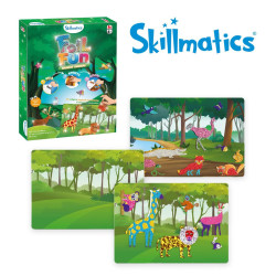 Set creativo Foil Fun Mundo Animal con papel brillante y figuras adhesivas