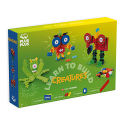 Set Plus-Plus Criaturas con 240 piezas, ruedas y base de construcción