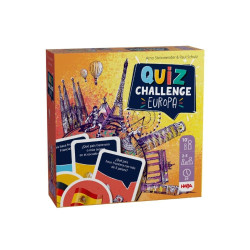 Joc Quiz Challenge Europa amb cartes, fitxes i targetes de països