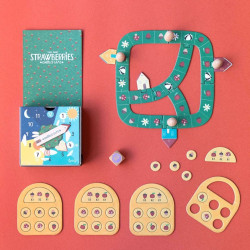 Juego Strawberries Tiny Game de Londji con conejos, frutas y tejón