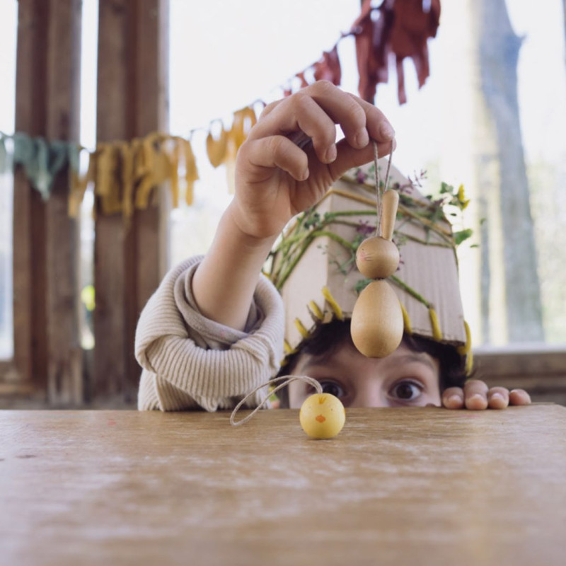 Hop and Peep – Conill i Pollet Pintats a Mà per Pasqua