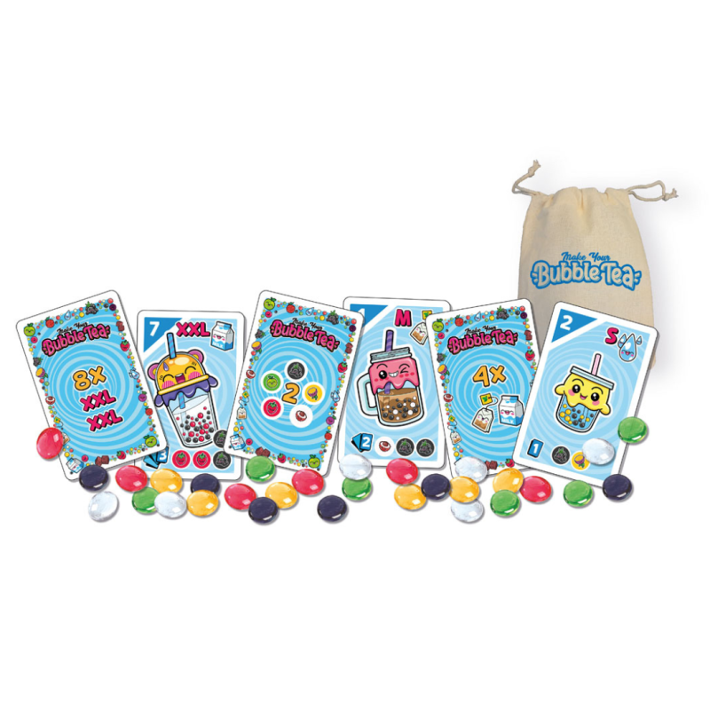 Detalle cartas Bubble Tea – Juego de Gestión y Recetas