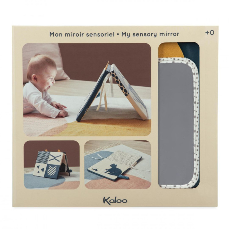 Espejo sensorial para bebé de Kaloo con forma de gato