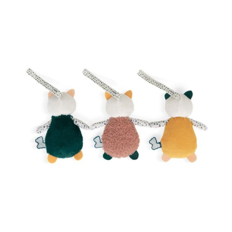 Pack de 3 gatets sensorials de peluix