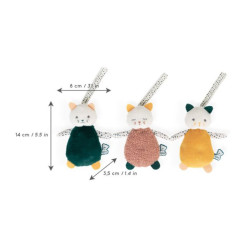 Gatito sensorial con cinta para colgar