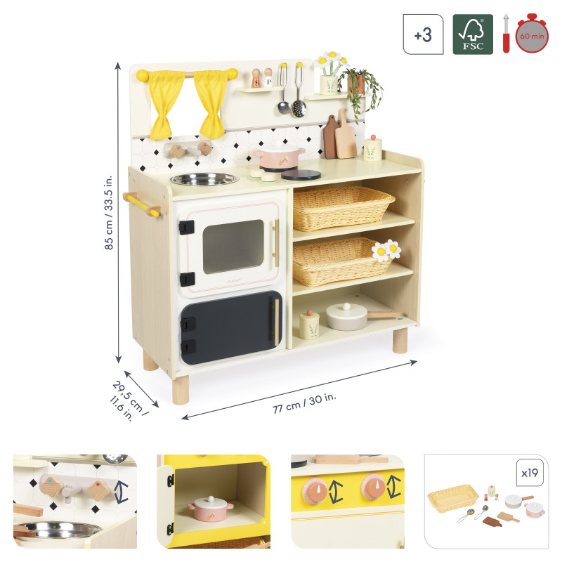 Gran Cocina de Madera Abuelita Alegre