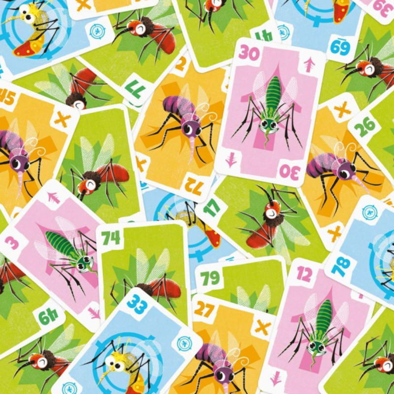 Cartas del juego Mosquito con ilustración de mosquito
