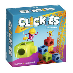 Cubos de colors i cartes de repte de Clickies
