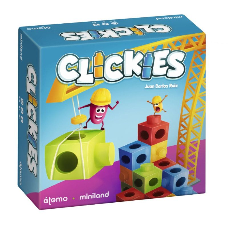 Cubos de colors i cartes de repte de Clickies