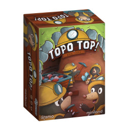 Caixa de Topo Top! amb taulell de mines i fitxes de pedres