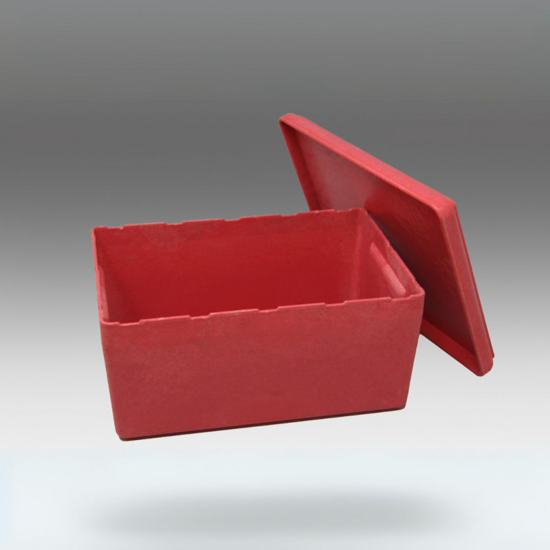 Caja con tapa roja wissner