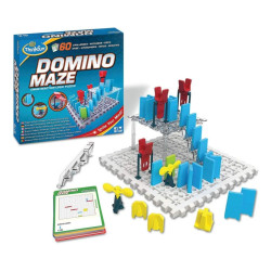 Circuit de fitxes amb pivots i dianes en Domino Maze