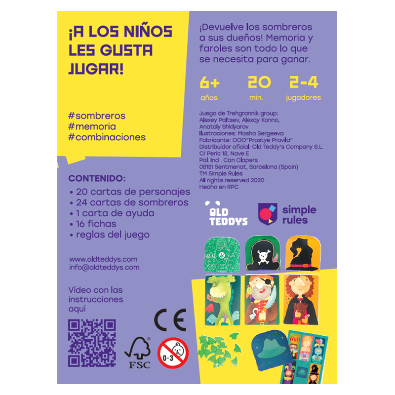 Cartes de Magic Hat amb barrets divertits