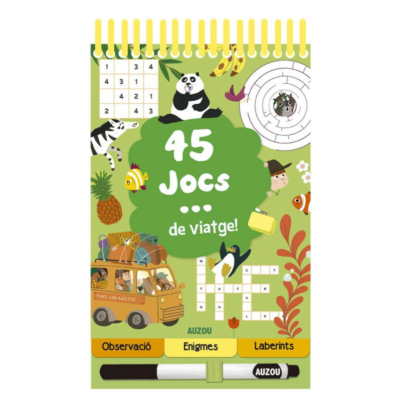Llibre catala 45 jocs de viatge