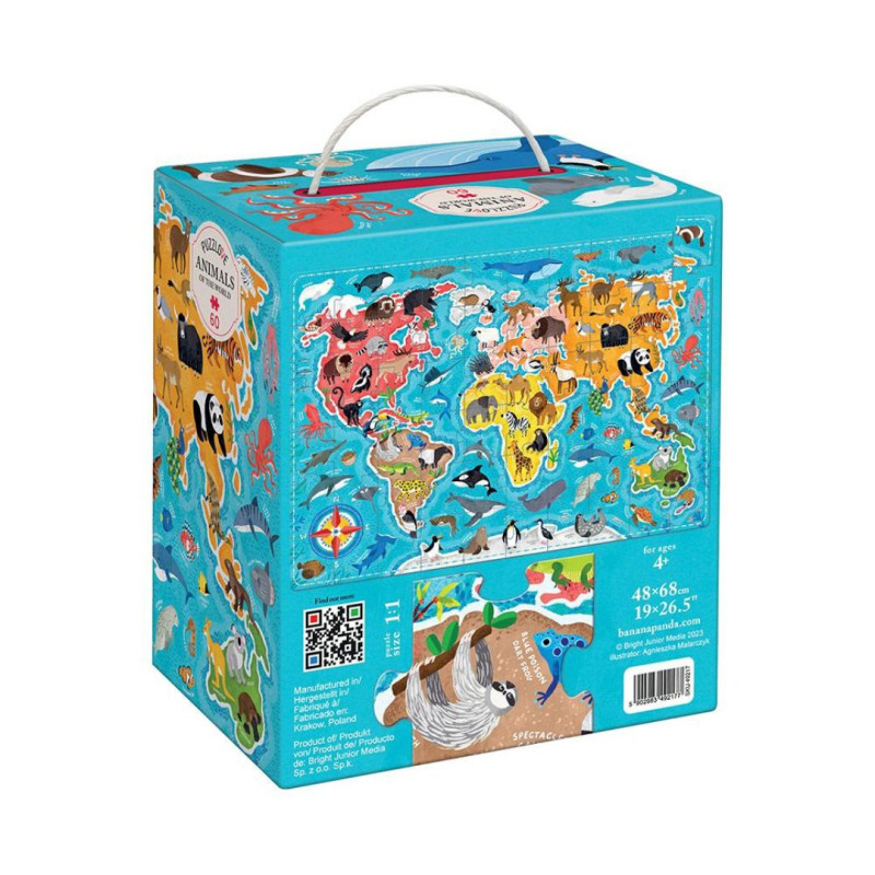 Puzzle animales del mundo 60 piezas Puzzlove