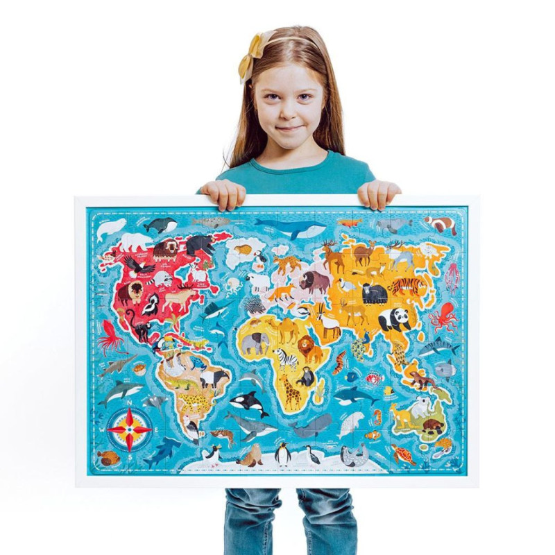 Puzzle animales del mundo 60 piezas Puzzlove
