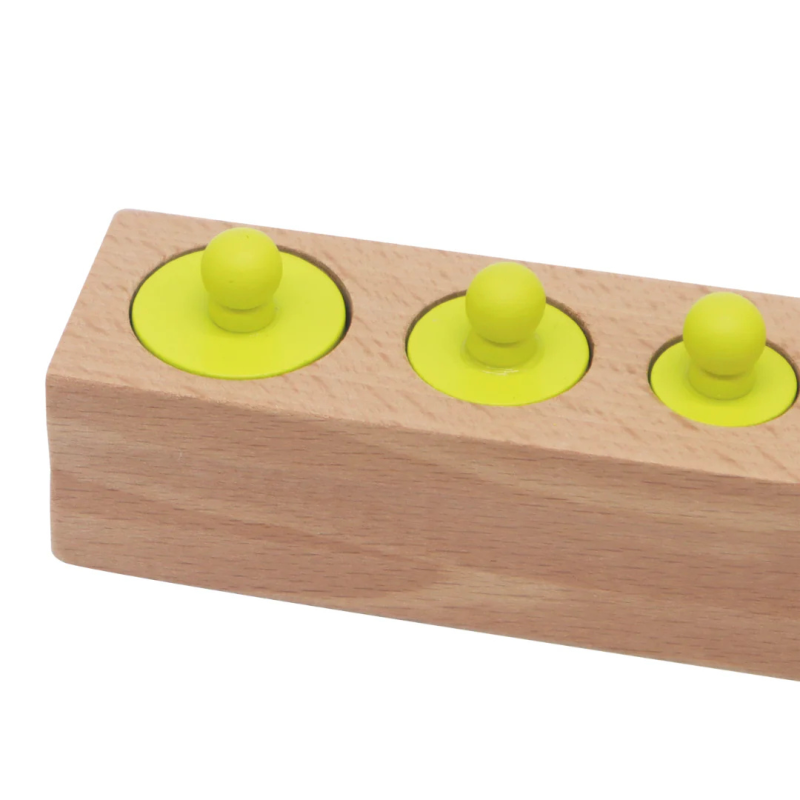 Juego de cilindros de madera – Clasificación por tamaños