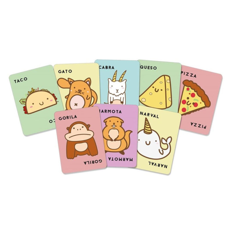 Taco, Peluix, Cabra, Queso, Pizza - ràpid joc de percepció visual per a 3-6 jugadors