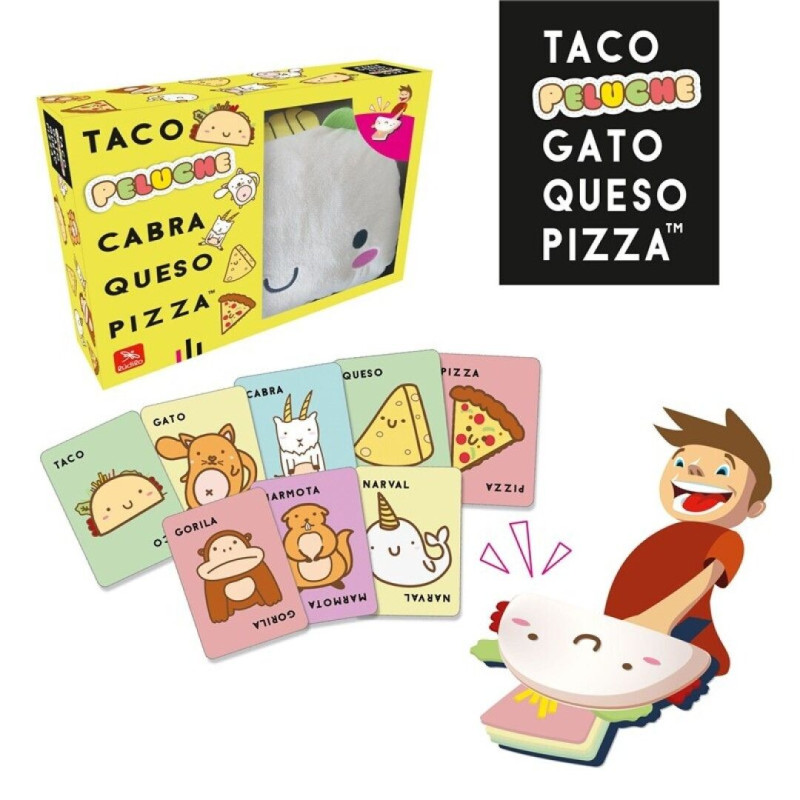 Taco, Peluix, Cabra, Queso, Pizza - ràpid joc de percepció visual per a 3-6 jugadors